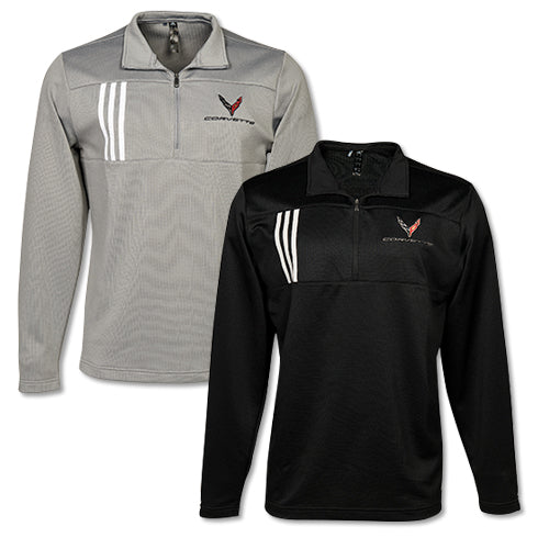 C8 Corvette Adidas 3 Stripe 1/4 Zip