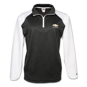 Men's Chevrolet Gold Bowtie Sport Fleece 1/4 Zip Pullover