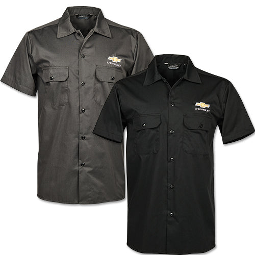 chevrolet-gold-bowtie-work-shirt