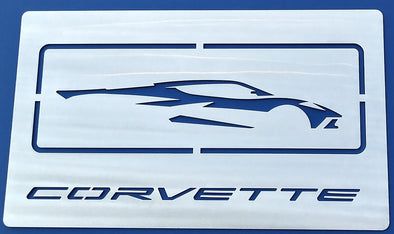 Next Generation Corvette Silhouette/ Signature Wall Hanging - [Corvette Store Online]