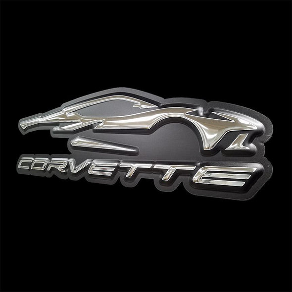 Corvette C8 Gesture Metal Sign