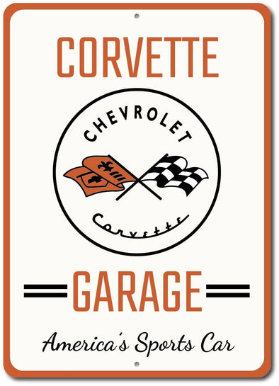 Corvette Garage America's Sports Car Sign - [Corvette Store Online]