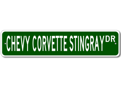 Chevy Corvette Stingray Dr - Aluminum Street Sign - [Corvette Store Online]