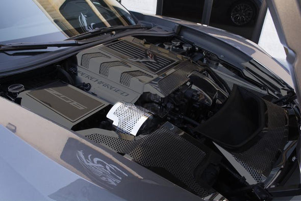 C7 Corvette | Polished Perforated Alternator Cover - [Corvette Store Online]