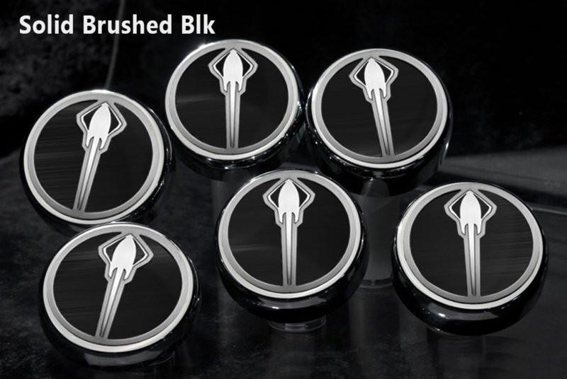 C7/Z06/Z51 Corvette (Manual) Stingray Fluid Cap Cover 6Pc Set | Stingray Emblem - [Corvette Store Online]