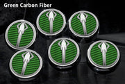 C7/Z06/Z51 Corvette (Manual) Stingray Fluid Cap Cover 6Pc Set | Stingray Emblem - [Corvette Store Online]