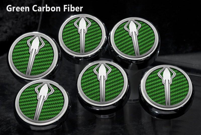 C7/Z06/Z51 Corvette (Manual) Stingray Fluid Cap Cover 6Pc Set | Stingray Emblem - [Corvette Store Online]