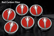 C7/Z06/Z51 Corvette (Manual) Stingray Fluid Cap Cover 6Pc Set | Stingray Emblem - [Corvette Store Online]