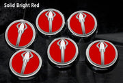 C7/Z06/Z51 Corvette (Manual) Stingray Fluid Cap Cover 6Pc Set | Stingray Emblem - [Corvette Store Online]