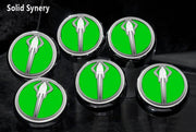 C7/Z06/Z51 Corvette (Manual) Stingray Fluid Cap Cover 6Pc Set | Stingray Emblem - [Corvette Store Online]