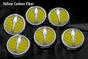 C7/Z06/Z51 Corvette (Manual) Stingray Fluid Cap Cover 6Pc Set | Stingray Emblem - [Corvette Store Online]