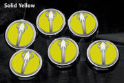 C7/Z06/Z51 Corvette (Manual) Stingray Fluid Cap Cover 6Pc Set | Stingray Emblem - [Corvette Store Online]