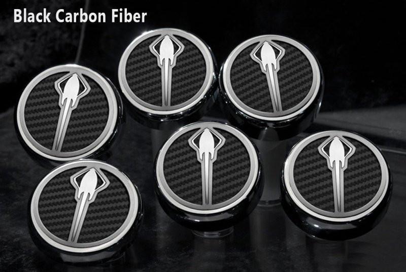 C7/Z06/Z51 Corvette (Manual) Stingray Fluid Cap Cover 6Pc Set | Stingray Emblem - [Corvette Store Online]