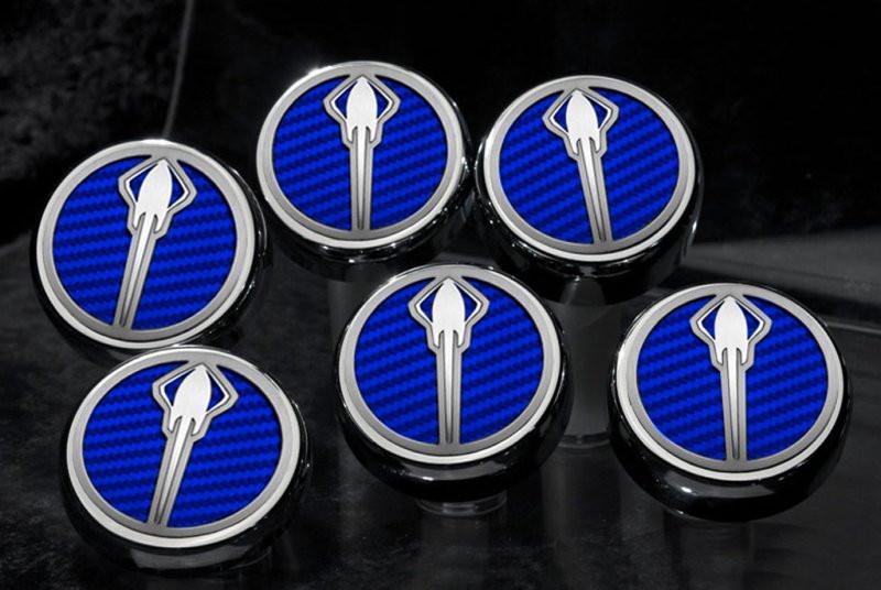 C7/Z06/Z51 Corvette (Manual) Stingray Fluid Cap Cover 6Pc Set | Stingray Emblem - [Corvette Store Online]