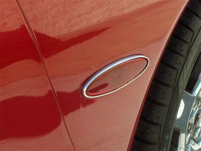 C5/Z06 Corvette Side Marker Trim |Rear |2pc | Chrome Molding - [Corvette Store Online]