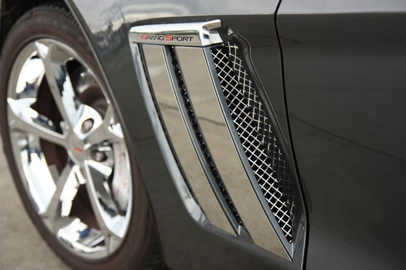 C6 Grand Sport Corvette | Side Vent Grilles | Laser Mesh | 2 pc | Polished - [Corvette Store Online]