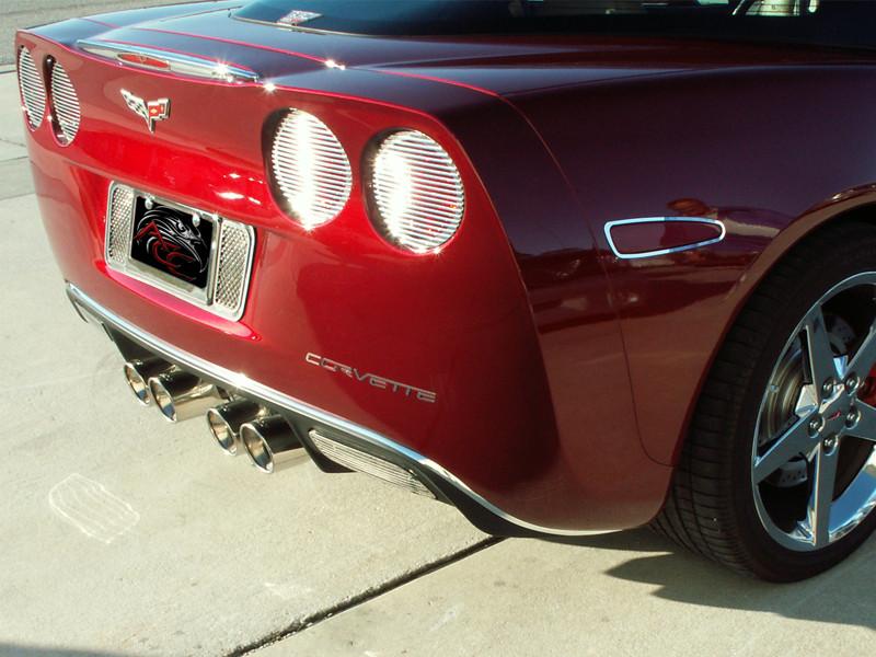 C6 Corvette Rear Valance Trim - Classic Chrome 2005-2013 - [Corvette Store Online]