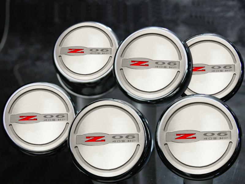 C5/Z06 Corvette Z06 405HP Engine Fluid Cap Cover | 6Pc Slotted Set - [Corvette Store Online]