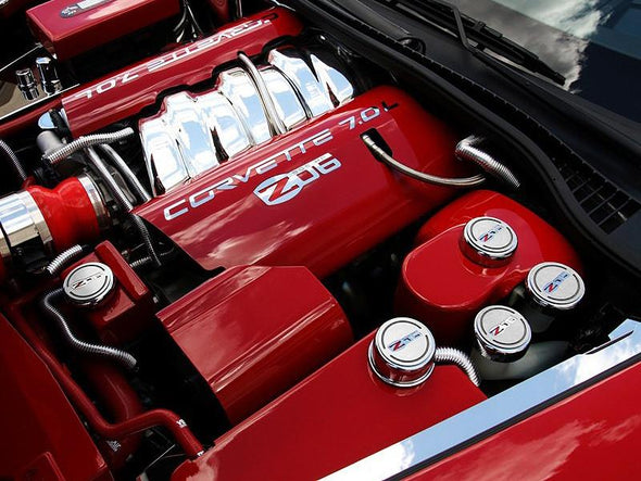 Z06 Corvette Engine Fluid Cap Cover | 6Pc Set - [Corvette Store Online]
