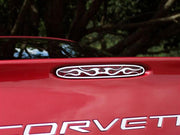 C5/Z06 Corvette 5th Brake Light Grille | Flame Style Polished - [Corvette Store Online]