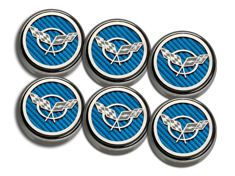 C5/Z06 Corvette Engine Fluid Cap Cover | 5Pc Slotted Set - [Corvette Store Online]