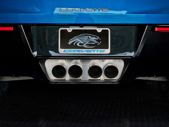 C7 Corvette Stingray | Brushed Illuminated Exhaust Filler Panel - [Corvette Store Online]