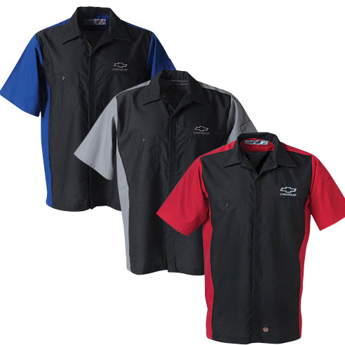 Men's Tonal Bowtie Chevy Crew Work Shirt