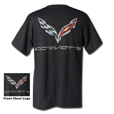 C7 Corvette Logo Flag T-shirt - [Corvette Store Online]