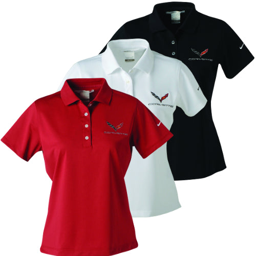 C7 Corvette Ladies Nike Dri-Fit Polo - [Corvette Store Online]