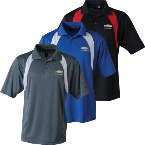 Chevrolet Bowtie Men's Reebok Playdry Athletic Polo - [Corvette Store Online]