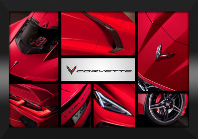 next-generation-c8-corvette-collage-framed-artwork