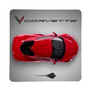 Next Generation C8 Corvette Stingray Top View Stone Coaster