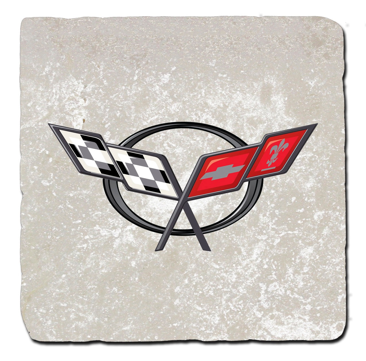 corvette-c5-crossflag-stone-coaster