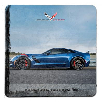 C7 Corvette Grand Sport Legend Stone Tile Coaster