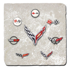 corvette-generations-light-stone-tile-coaster