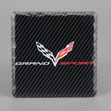 C7 Corvette Grand Sport Carbon Stone Coaster