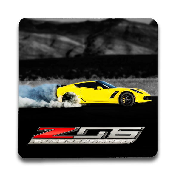 C7 Corvette Z06 Supercharged Stone Coaster