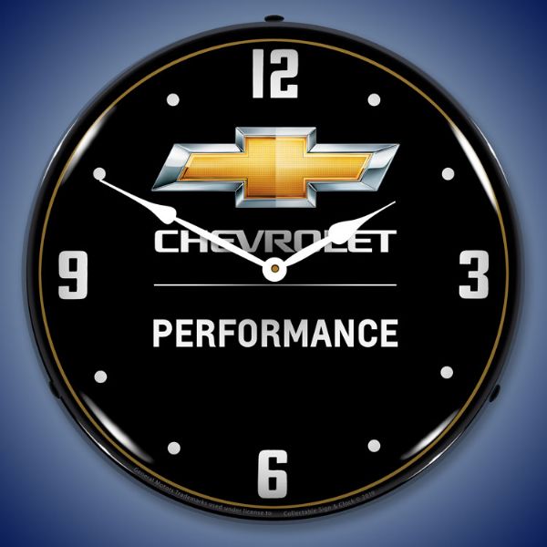Chevrolet Performance 2 Lighted Clock - [Corvette Store Online]