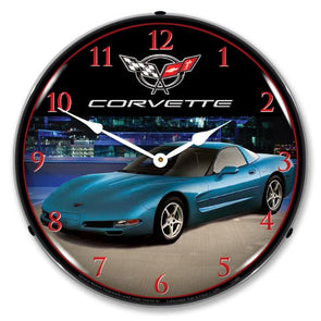 C5 Corvette Nassan Blue Metallic Clock-GM24031551-corvette-store-online