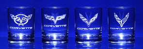 Corvette Later Generations C5-C8 Short Beverage Glass (4)