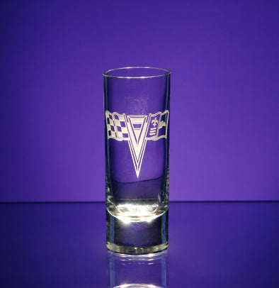 Corvette Logo Shot Glass Cordial - Choose Logo for Custom Etching