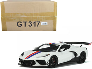 chevrolet-corvette-c8-arctic-white-with-red-and-blue-stripes-hennessey-limited-edition-to-999-pieces-worldwide-1-18-model-car-by-gt-spirit
