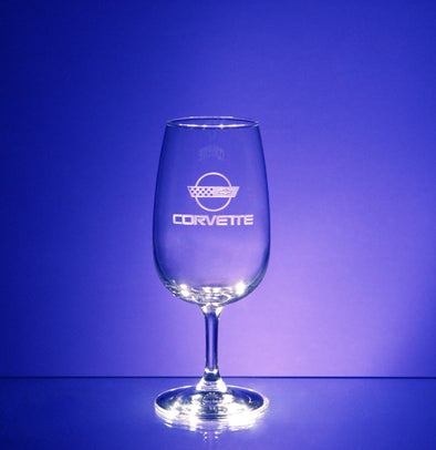 Corvette Logo Vina Wine Taster (2) - Choose Logo for Custom Etching