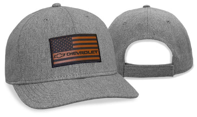 chevy-flag-patch-hat-cap-chino-leather-grey