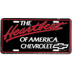 Heartbeat of America Chevrolet License Plate