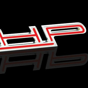 Corvette Custom HP Billet Chrome Badge