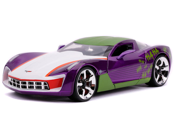 2009 Corvette Stingray Joker Figure DC Comics 1/24 Diecast