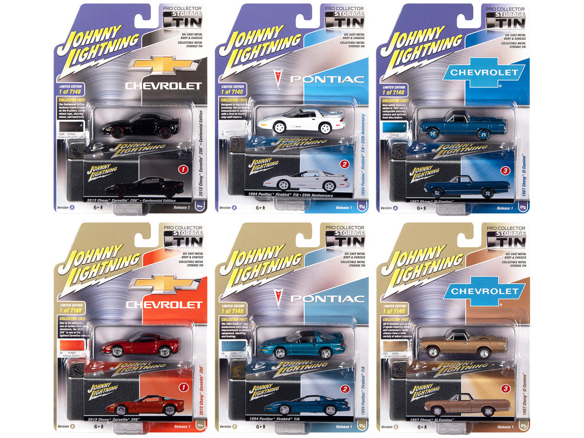 Collector's Tin Set of 6 1/64 Scale Diecast