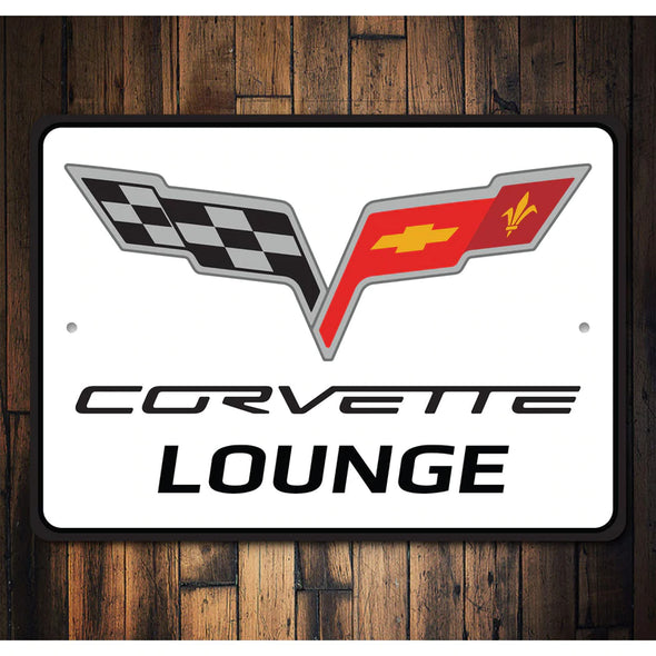 C6 Corvette Lounge - Aluminum Sign