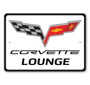 C6 Corvette Lounge - Aluminum Sign